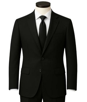 Black Piece Slim Fit Suit